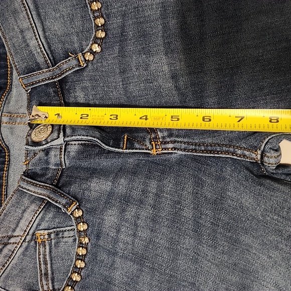 2 Pair Women's Size 2 Rock & Republic Berlin Skinny Jeans Skull Rivets - Picture 9 of 15